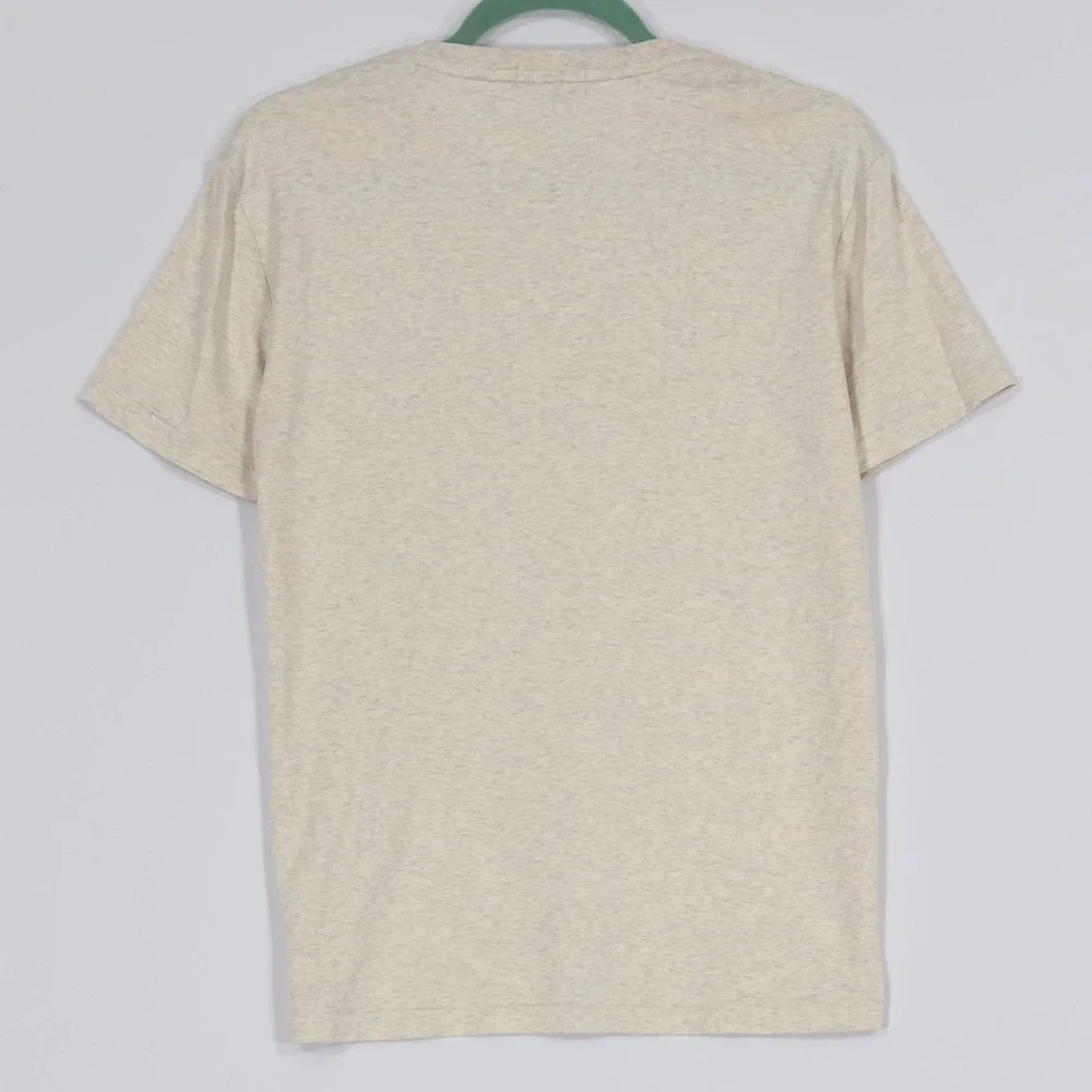 Polo Ralph Lauren T-Shirt Mens M Heather Cream Custom Slim Fit Crew Neck NWOT